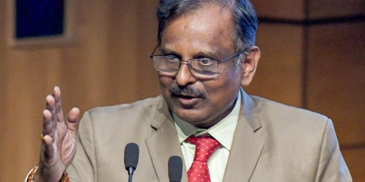 ISRO chief V Narayanan