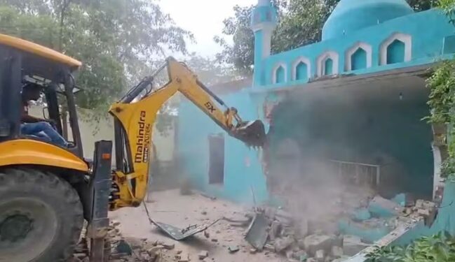 बुलडोजर एक्शन मजार