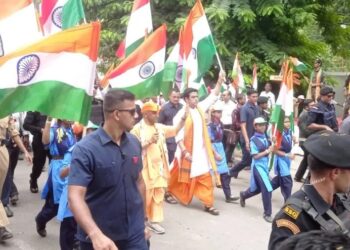 tricolour in Gorakhpur