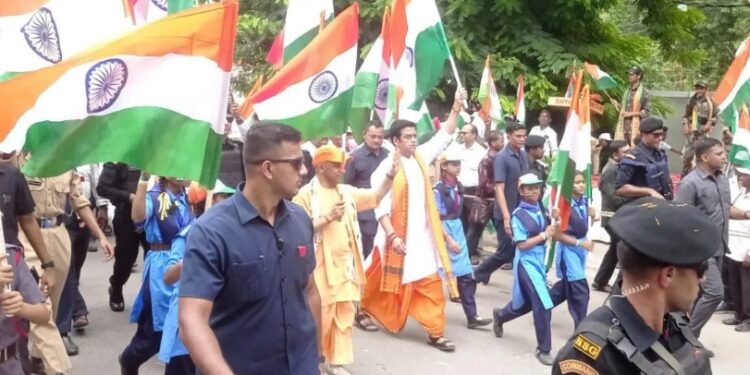 tricolour in Gorakhpur