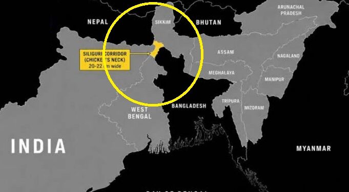 chicken neck of india