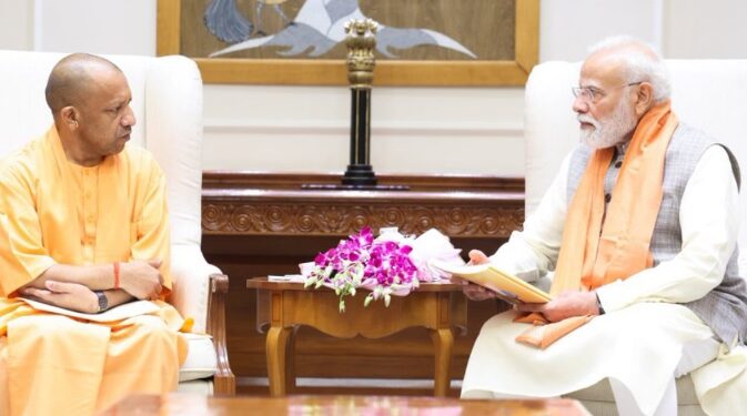 CM Yogi arrives to meet PM Modi