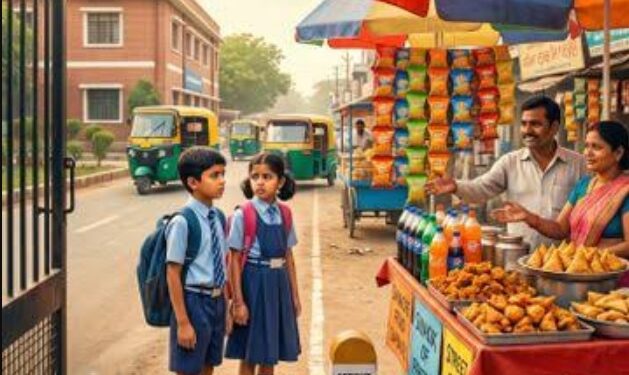 स्कूलों के आसपास जंक फूड